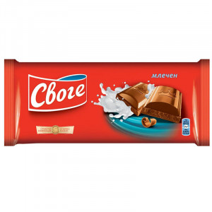 Шоколад Своге Млечен 90гр